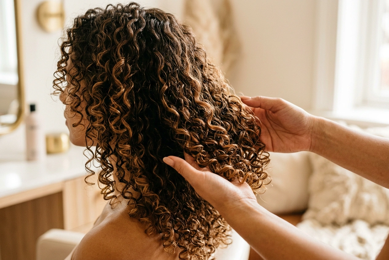 Krullen knippen — Curly Girl